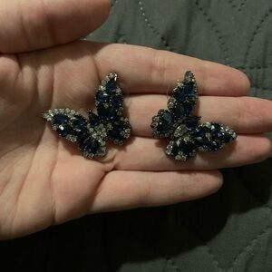 Blue Butterfly Earrings